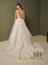 Wedding dress with open corset "Alina"