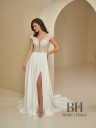 Straight chiffon wedding dress "Amaretto shifon"