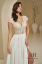 Straight chiffon wedding dress "Amaretto shifon"