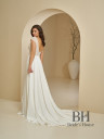 Straight chiffon wedding dress "Amaretto shifon"
