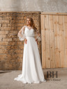 Wedding dress with boho cape "Amy"