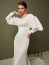 Wedding dress with voluminous sleeves "Bella"