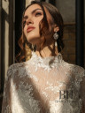 Mermaid wedding dress with a closed top "Diana"