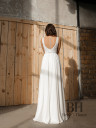 Wedding dress with chiffon skirt "Ines"