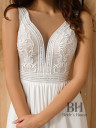 Wedding dress with chiffon skirt "Ines"
