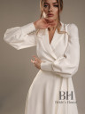 Stylish jacket wedding dress "Isabella"