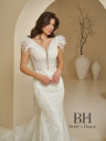 Mermaid wedding dress with train "Karina"