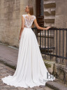 Light wedding dress with a slit "Kate"