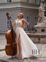 Light wedding dress with a slit "Kate"