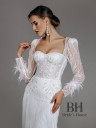 Mermaid wedding dress with sleeves "Lilia"