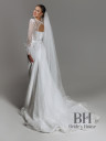Mermaid wedding dress with sleeves "Lilia"