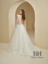 Wedding dress with winged sleeves "Linda"