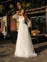 Wedding dress with a removable cape "Melody"