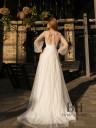 Wedding dress with a removable cape "Melody"