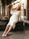 Lace midi wedding dress "Mila"