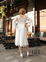 Lace midi wedding dress "Mila"