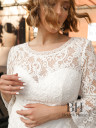 Lace midi wedding dress "Mila"