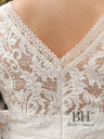 Lace midi wedding dress "Mila"