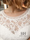 Lace midi wedding dress "Mila"