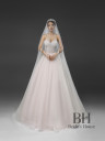 Wedding dress with pearls "Monika"
