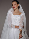 White royal wedding dress "Oleksandra"
