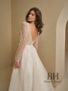 Wedding dress with corset and slit "Pamela"