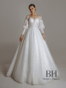 Wedding dress with sleeves "Snizhana"