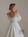 Wedding dress with sleeves "Snizhana"