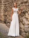 Laconic straight wedding dress "Solly"