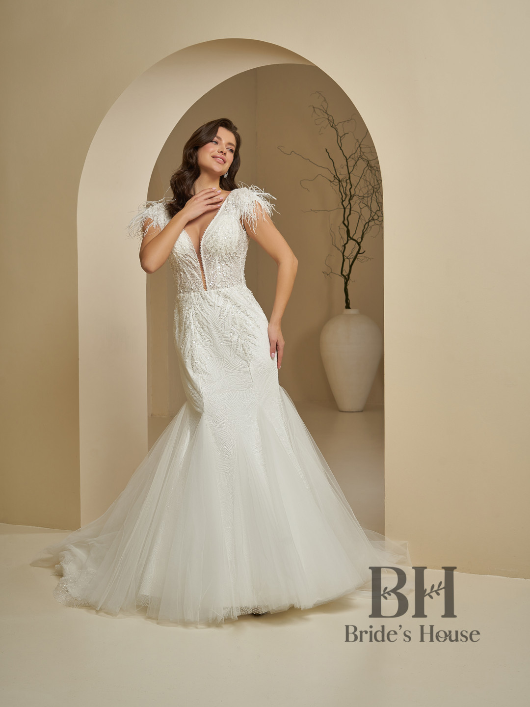 Bright mermaid wedding dress "Suzanne"