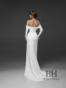 Minimalist dress with detachable sleeves "Tiffani"