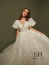 Lush wedding dress with sequins "Carmen"