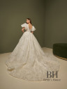 Lush wedding dress with sequins "Carmen"
