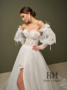 Wedding dress with appliques "Chantel"