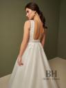 Wedding dress with lace belt "Ines"