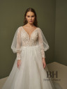 Wedding dress in nude color "Ingrid"