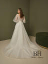 Wedding dress in nude color "Ingrid"