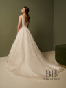 A-line dress with slit on skirt "Marisel"