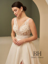 A-line wedding dress with slit and train "Milana A"