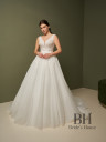 A-line dress with lace appliques "Venice"