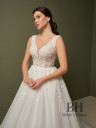 A-line dress with lace appliques "Venice"