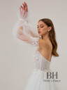Dress with detachable sleeves "Fiona"