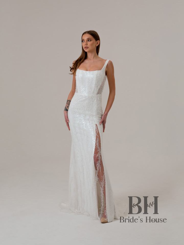 Square neckline wedding dress "Viva"