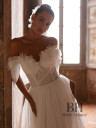 Wedding dress decorated with flowers "Anika"