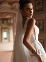 Guipure dress with train “Antalya”
