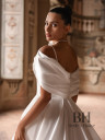 Mikado wedding dress with train “Cameron”
