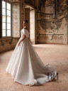 Mikado wedding dress with train “Cameron”