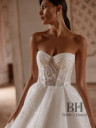 Wedding dress with a draped cape “Chloe”