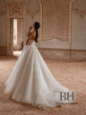 Wedding dress with a draped cape “Chloe”