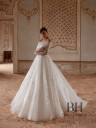 Wedding dress with a draped cape “Chloe”
